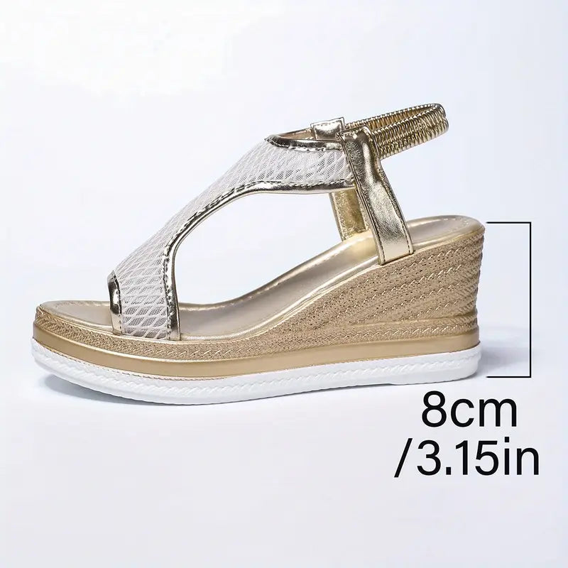 FREYJA™ – Eleganta Ortopediska Slip-in-sandaler för Kvinnor med Kilklack